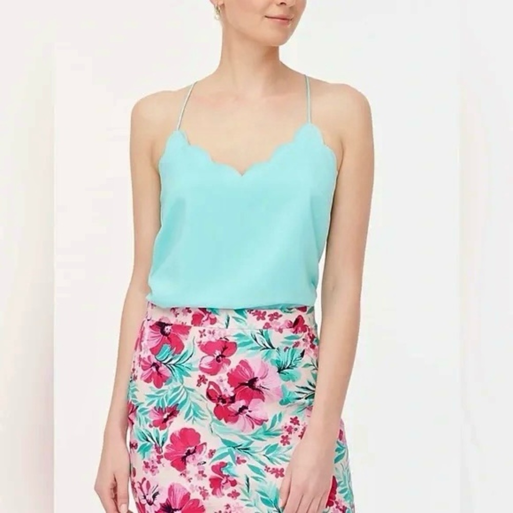 J. Crew NWOT Scalloped Cami